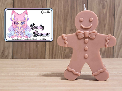 Candy Dreams Gingerbread Man Candle