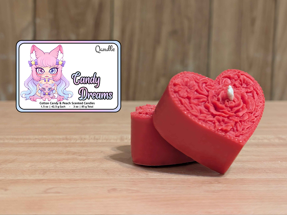 Candy Dreams Heart Candles