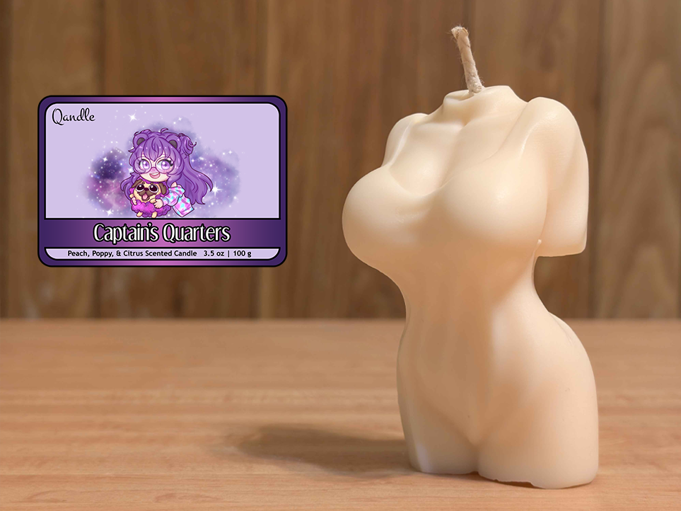 Captain's Quarters Feminine Body Candle