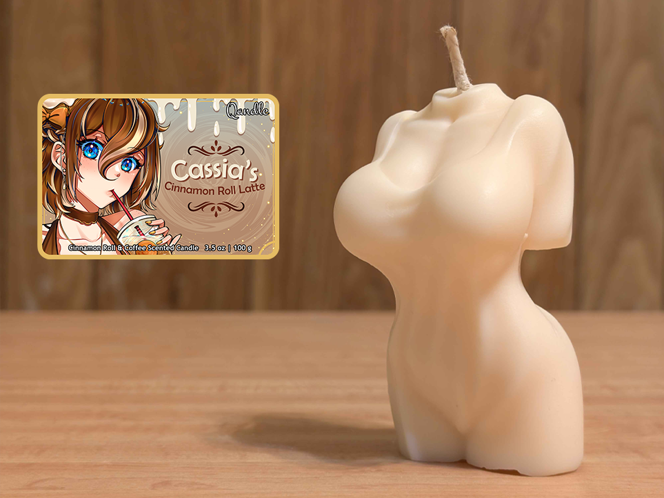 Cassia's Cinnamon Roll Latte Feminine Body Candle