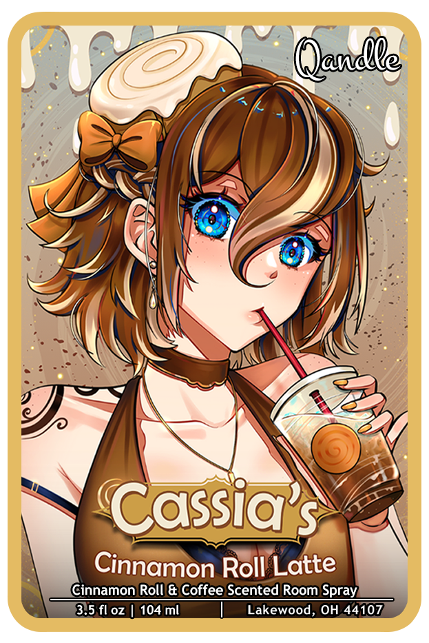 Cassia's Cinnamon Roll Latte Room Spray