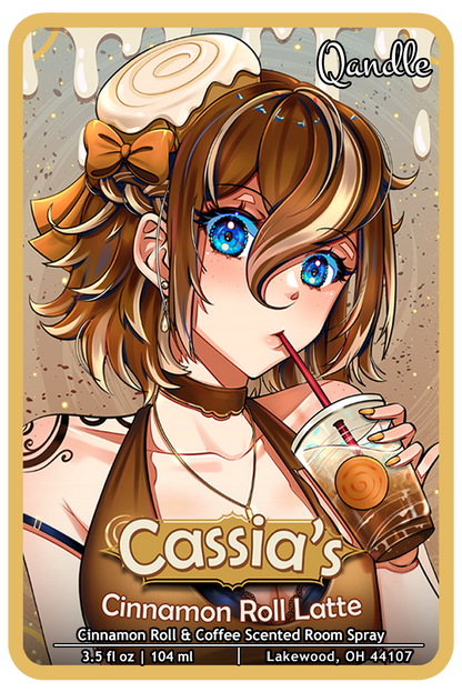 Cassia's Cinnamon Roll Latte Room Spray