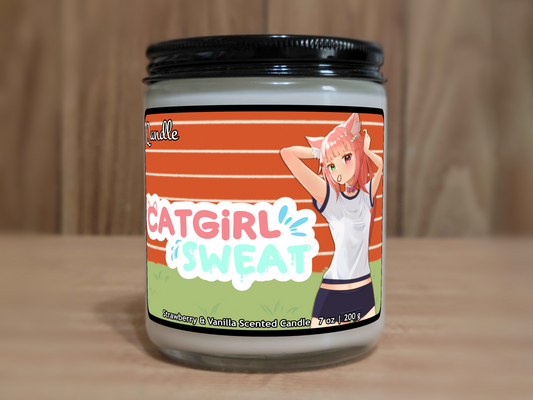 Catgirl Sweat Candle