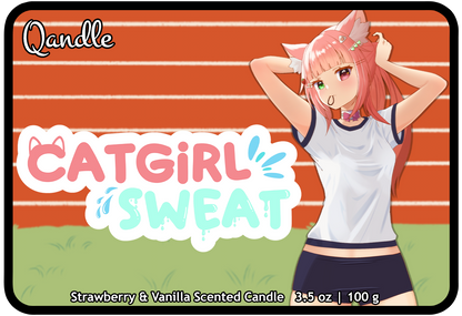 Catgirl Sweat Feminine Body Candle