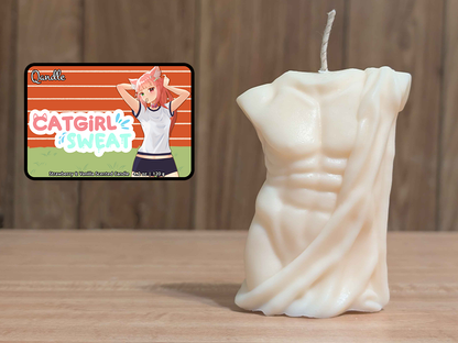 Catgirl Sweat Masculine Body Candle