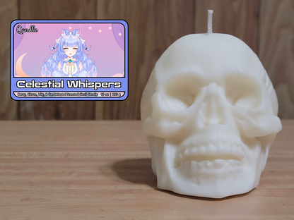 Celestial Whispers Skull Candle