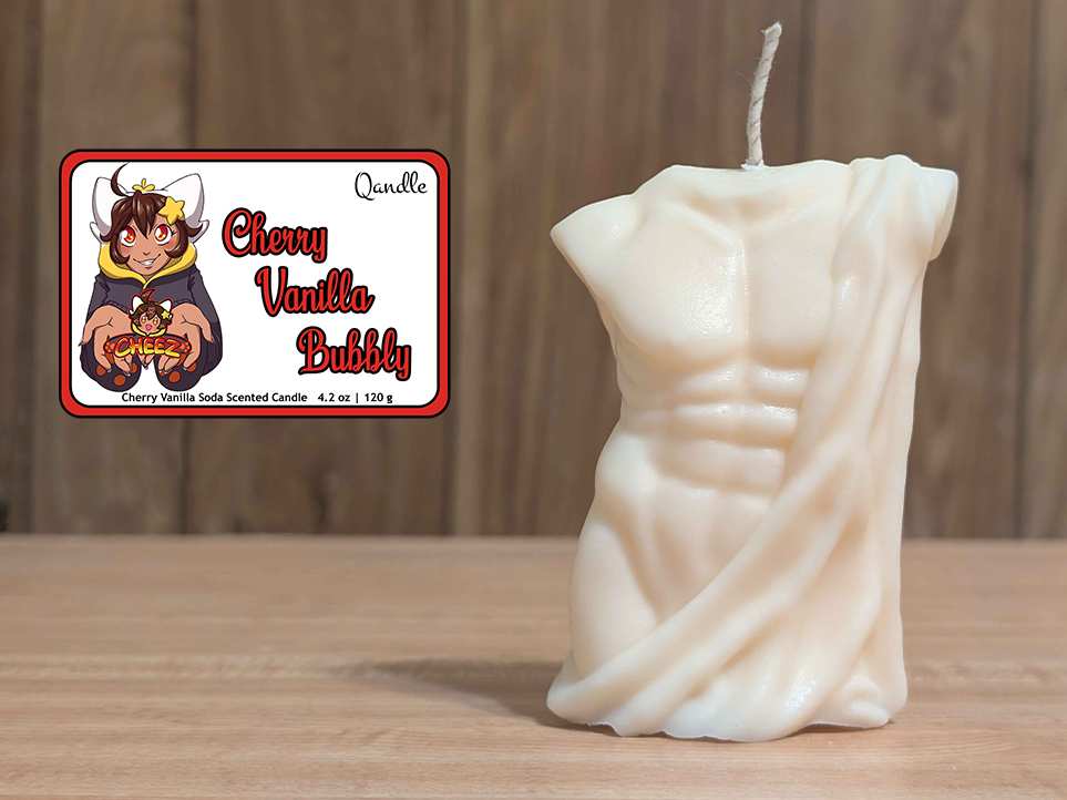 Cherry Vanilla Bubbly Masculine Body Candle