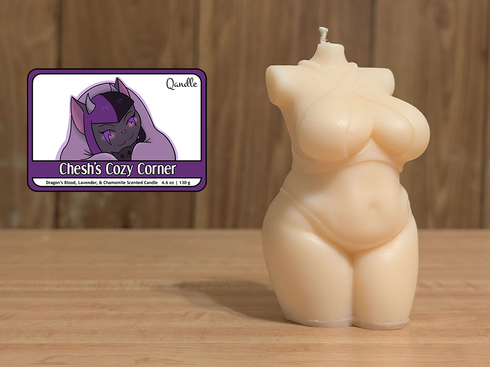 Chesh's Cozy Corner Curvy Body Candle