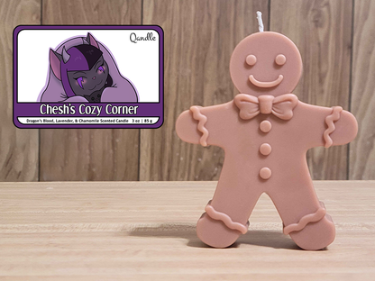 Chesh's Cozy Corner Gingerbread Man Candle