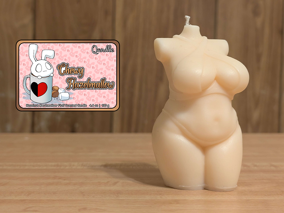 Chewy Hazelmallow Curvy Body Candle