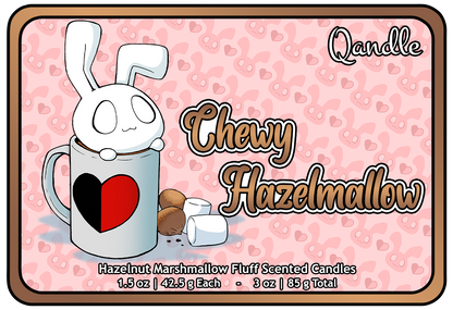 Chewy Hazelmallow Heart Candles