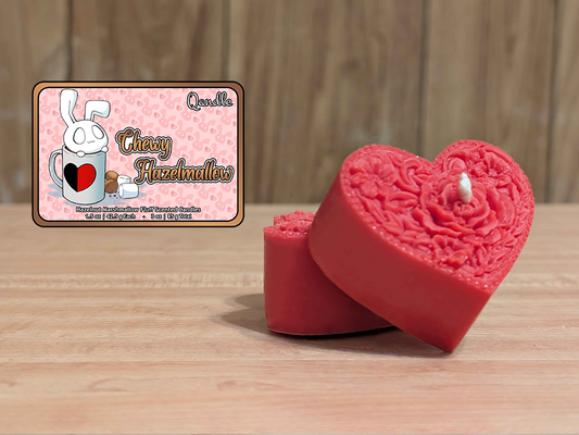 Chewy Hazelmallow Heart Candles