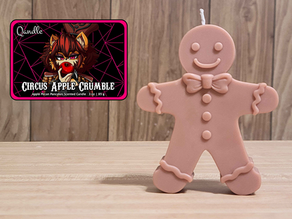 Circus Apple Crumble Gingerbread Man Candle