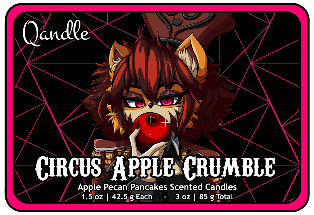 Circus Apple Crumble Heart Candles