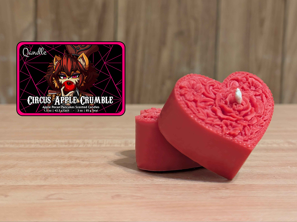 Circus Apple Crumble Heart Candles