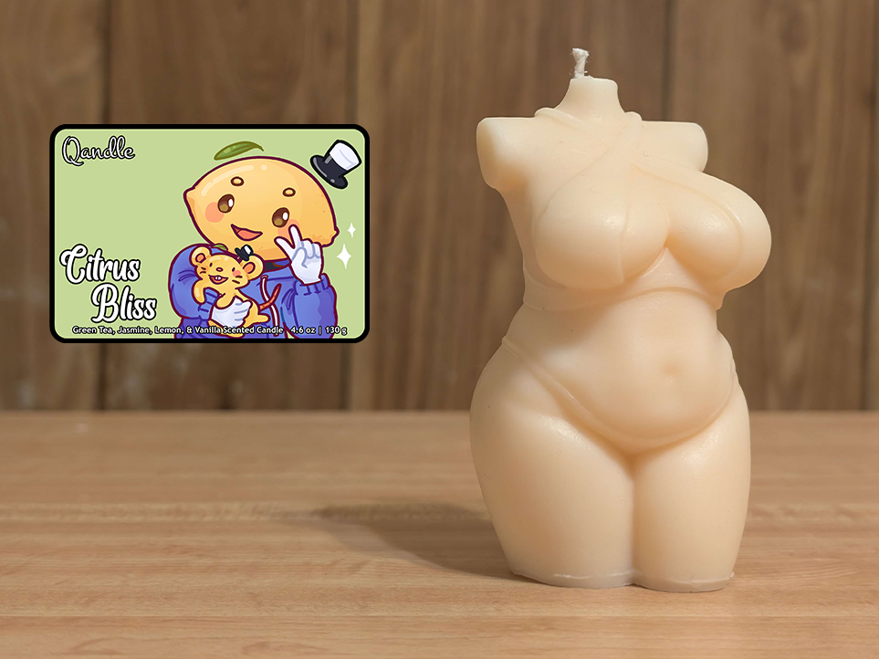 Citrus Bliss Curvy Body Candle