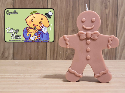 Citrus Bliss Gingerbread Man Candle