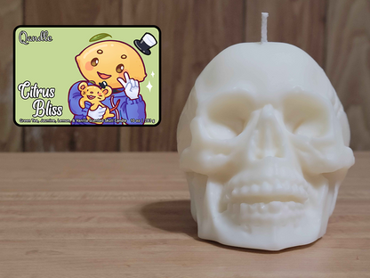 Citrus Bliss Skull Candle