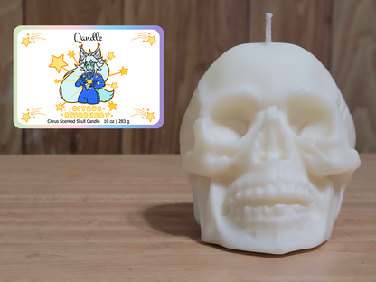 Citrus St4rburst Skull Candle