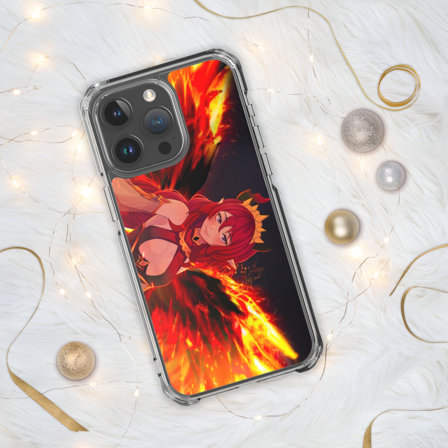 Rogue Red Fiery Wings iPhone Case