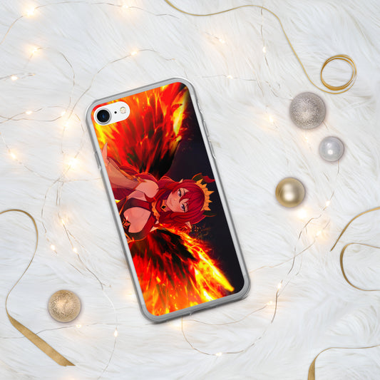 Rogue Red Fiery Wings iPhone Case