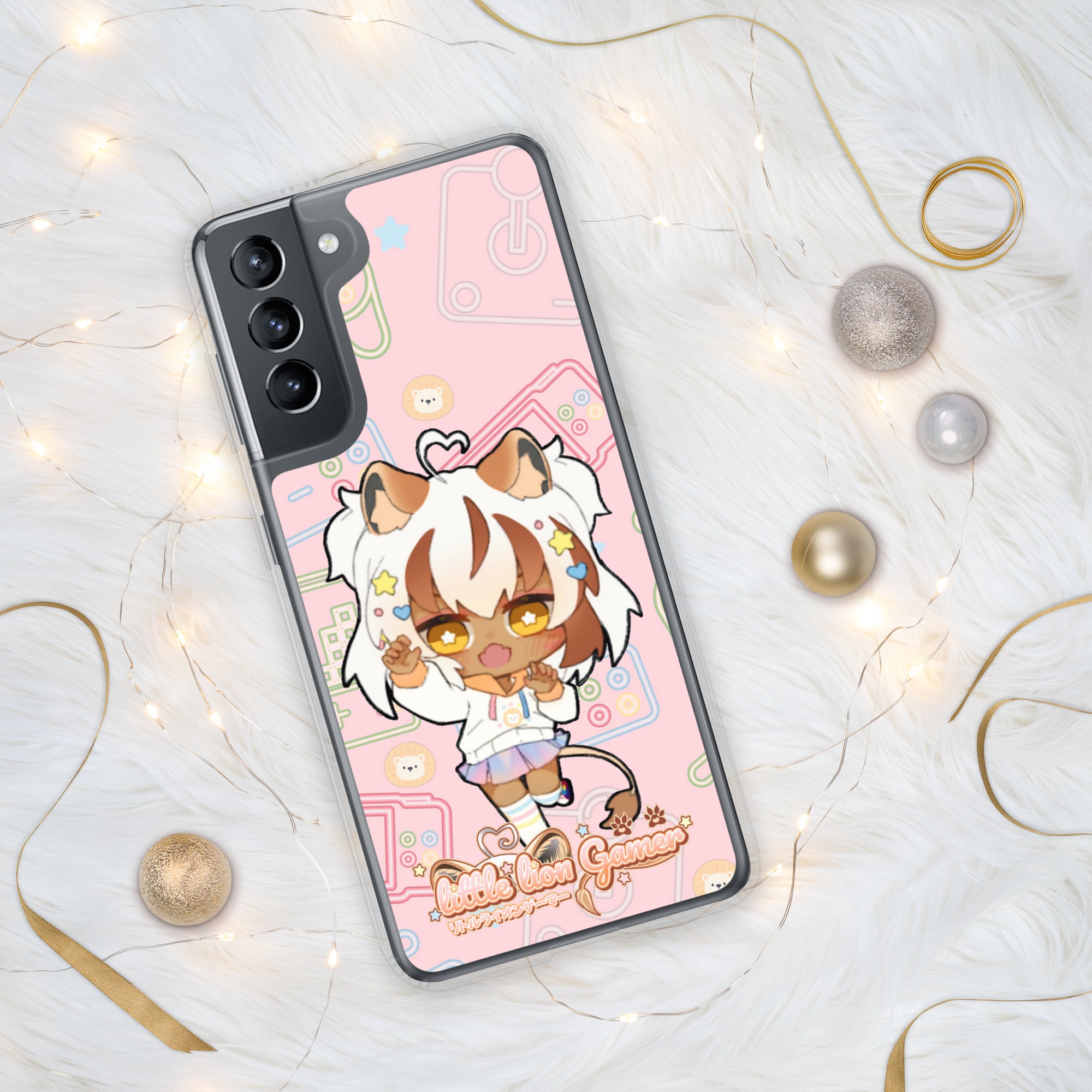 Little Lion Gamer Pink Samsung Case