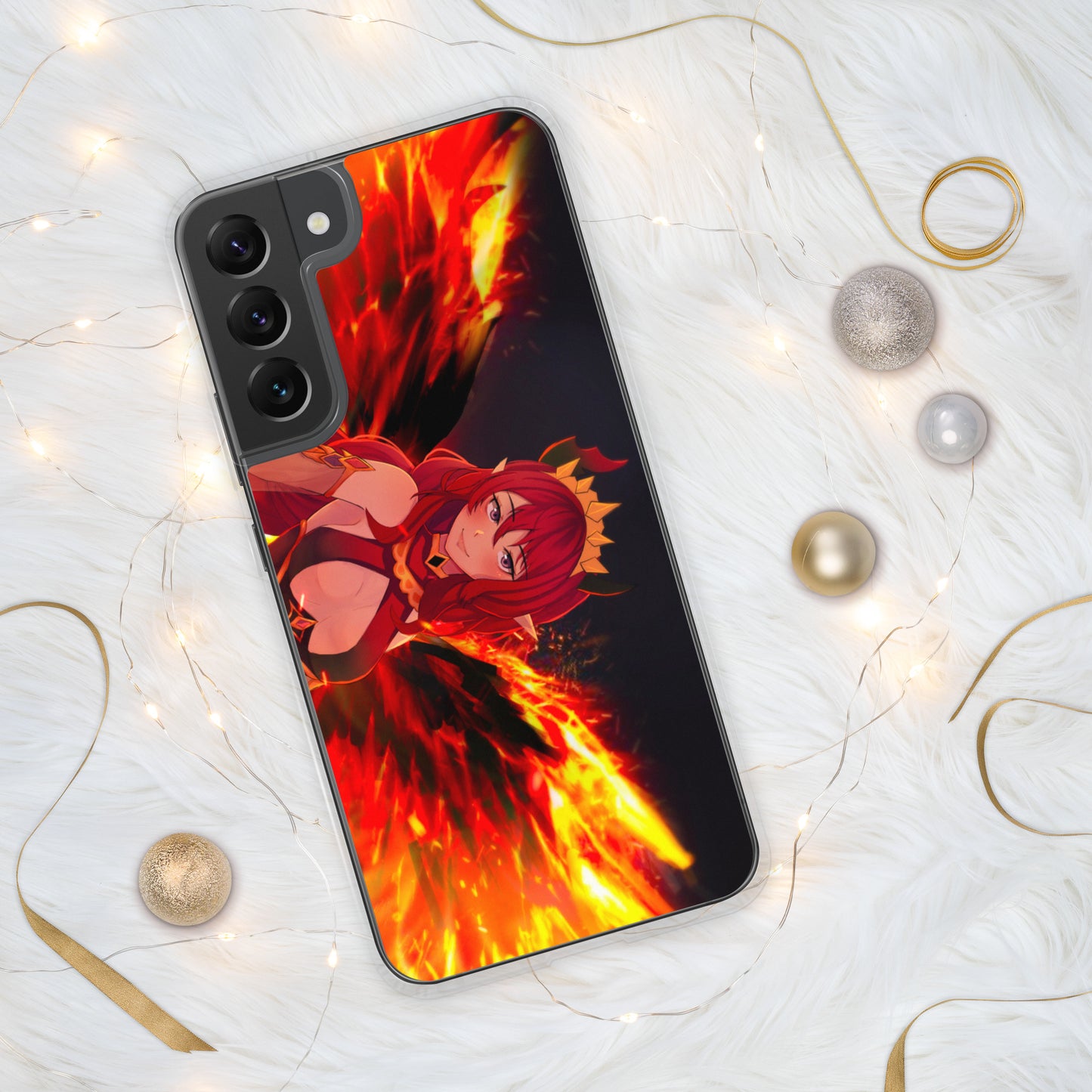 Rogue Red Fiery Wings Samsung Case