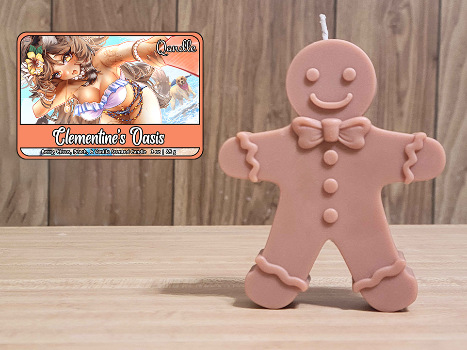 Clementine's Oasis Gingerbread Man Candle