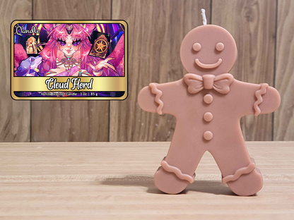 Cloud Herd Gingerbread Man Candle