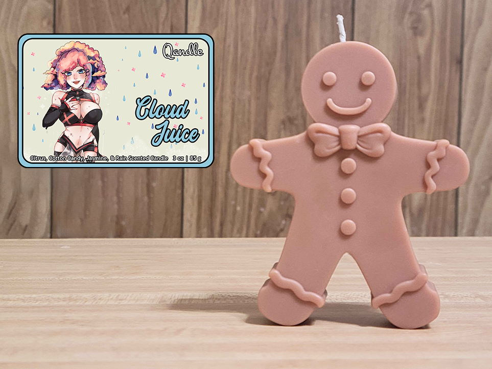 Cloud Juice Gingerbread Man Candle