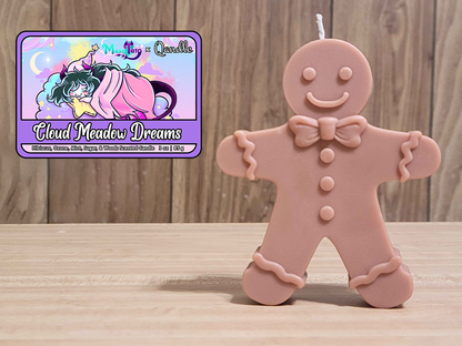 Cloud Meadow Dreams Gingerbread Man Candle