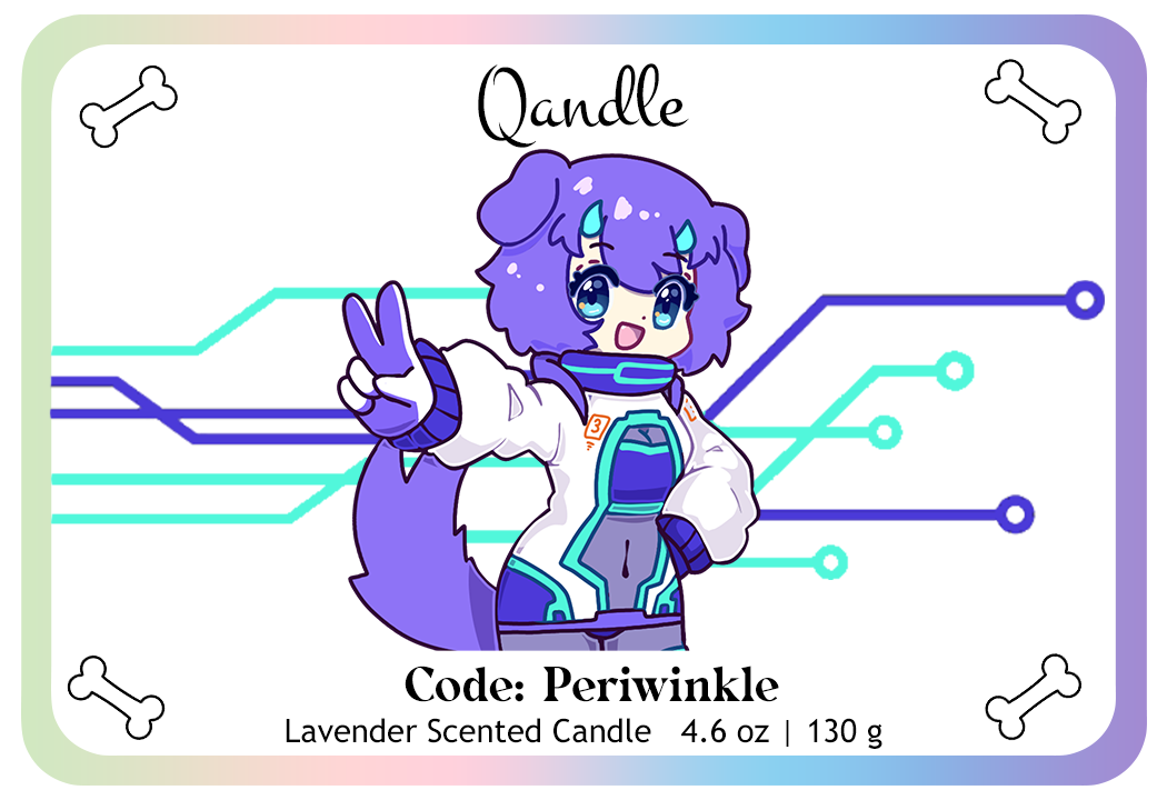 Code: Periwinkle Curvy Body Candle