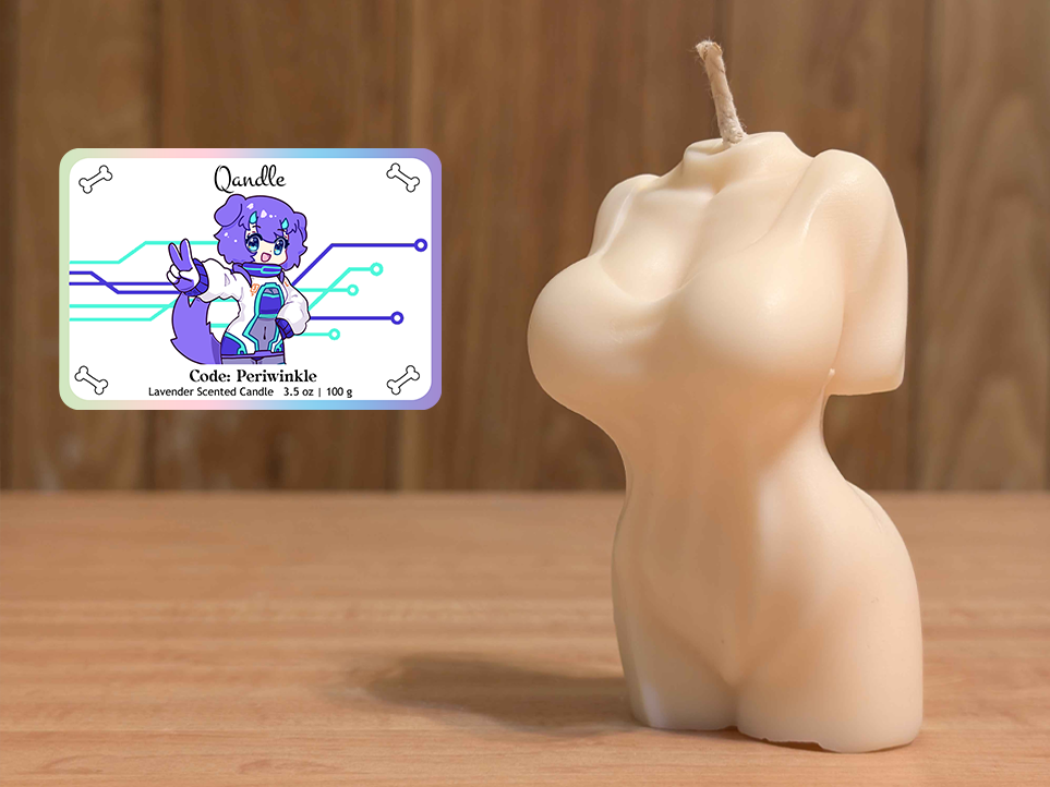 Code: Periwinkle Feminine Body Candle