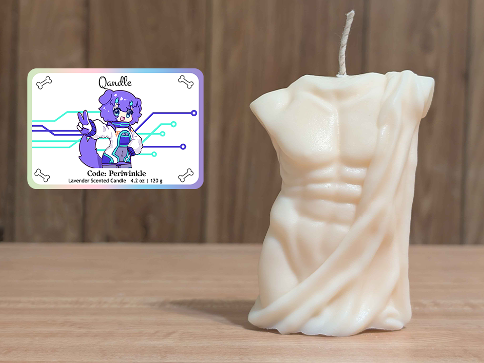 Code: Periwinkle Masculine Body Candle