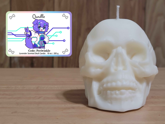 Code: Periwinkle Skull Candle