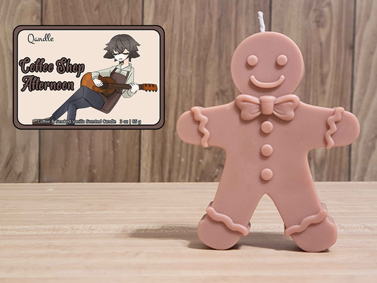 Coffee Shop Afternoon Gingerbread Man Candle