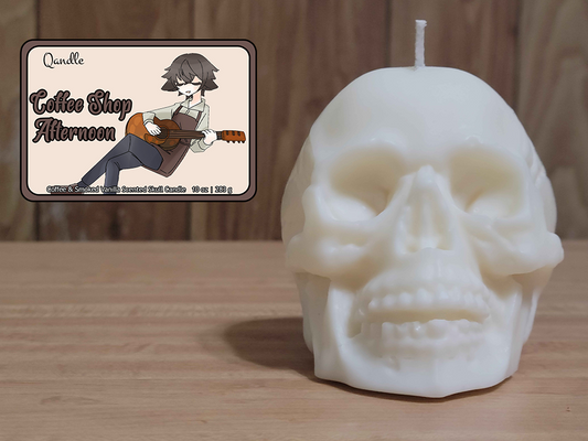 Coffee Shop Afternoon Skull Candle