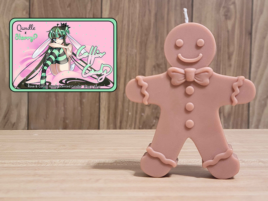 Coffin Candy Gingerbread Man Candle