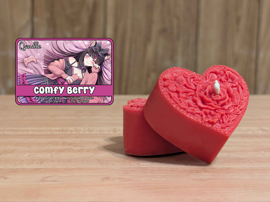 Comfy Berry Heart Candles