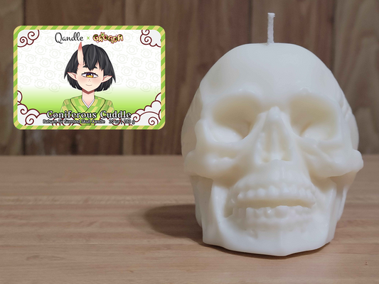 Coniferous Cuddle Skull Candle