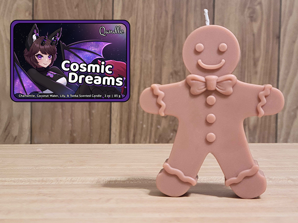 Cosmic Dreams Gingerbread Man Candle