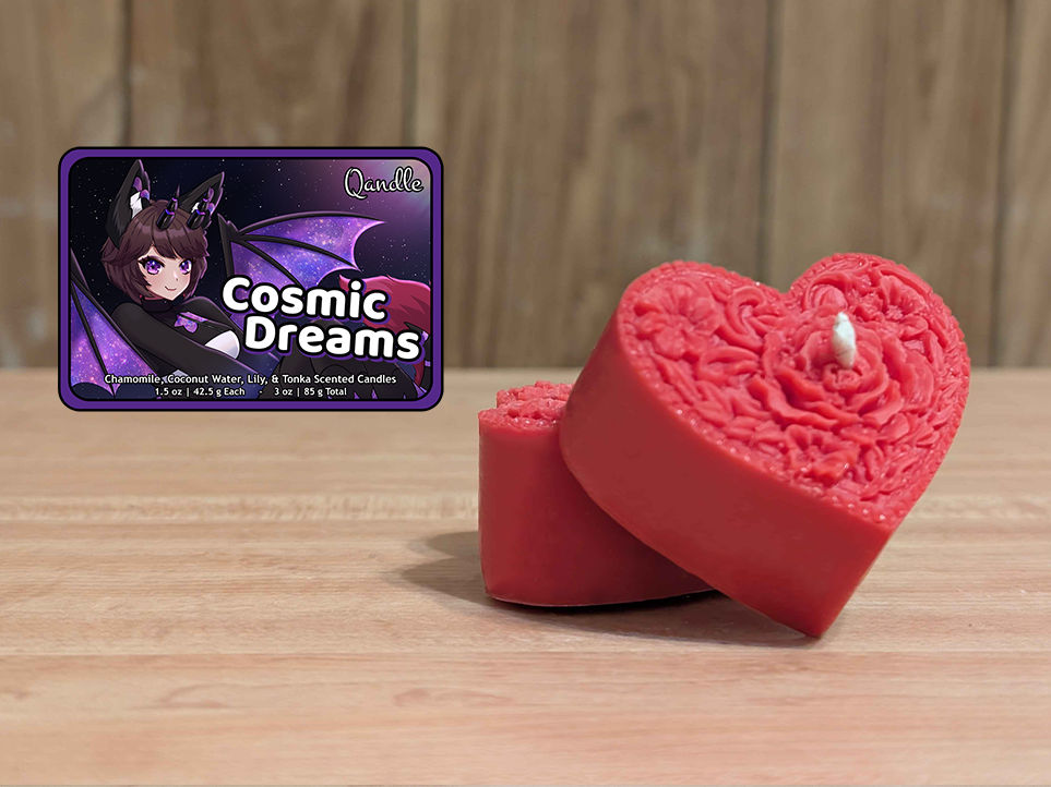 Cosmic Dreams Heart Candles