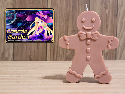 Cosmic Garden Gingerbread Man Candle