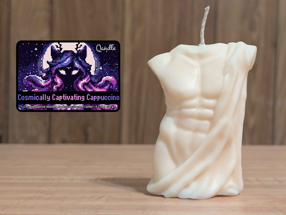 Cosmically Captivating Cappuccino Masculine Body Candle