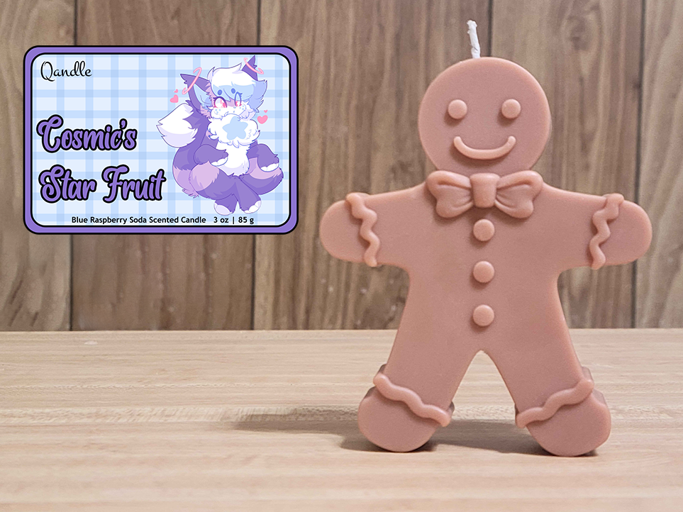 Cosmic's Star Fruit Gingerbread Man Candle