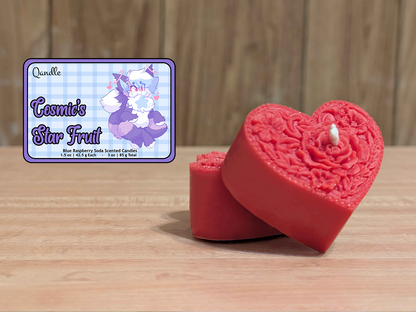 Cosmic's Star Fruit Heart Candles