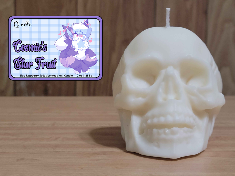 Cosmic's Star Fruit Skull Candle