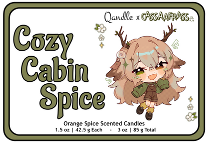 Cozy Cabin Spice Heart Candles