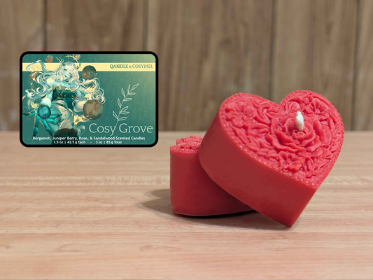 Cosy Grove Heart Candles