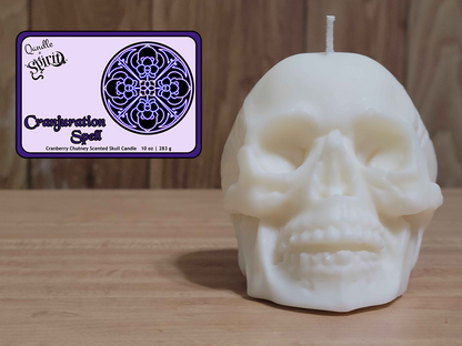 Cranjuration Spell Skull Candle